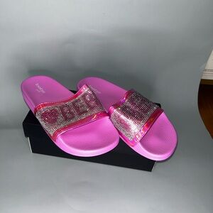 New Bebe kids Pink bling  Slide Sandals